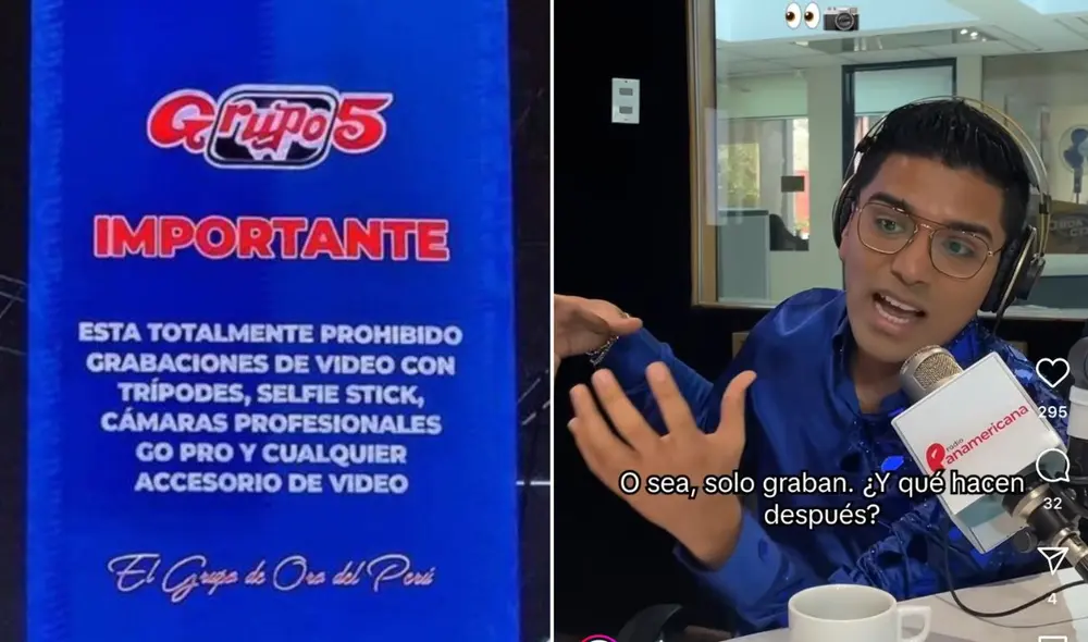 Christian Yaipén aclaró que sí están permitidas las grabaciones para uso personal. Foto: composición/La República Christian Yaipén aclaró que sí están permitidas las grabaciones para uso personal. Foto: composición/La República