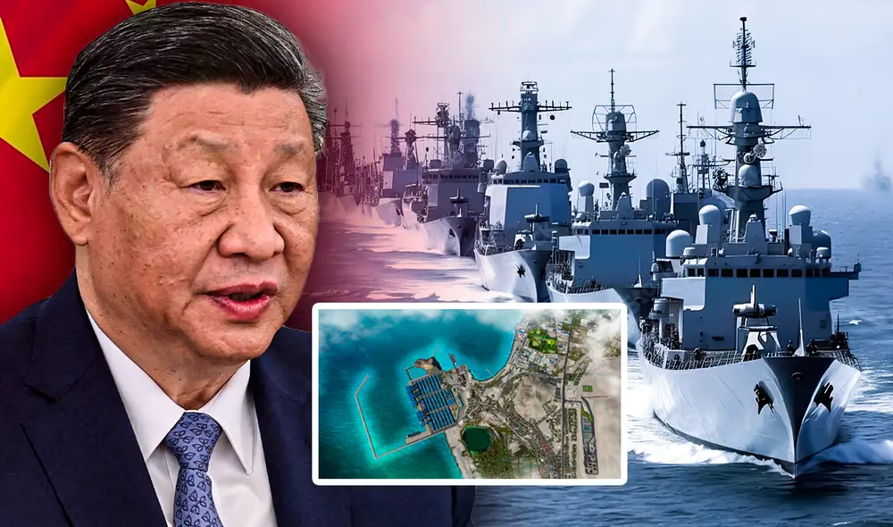 De acuerdo con el medio británico The Telegraph, China aprovecharía esta instalación como posición angular. Foto: Composición LR/AFP/MTC.