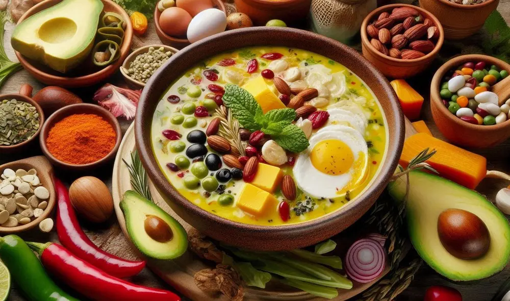 La preparación de estos platos típicos, es posible disfrutar de su riqueza gastronómica mientras se cuida de la salud. Foto: IA Microsoft La preparación de estos platos típicos, es posible disfrutar de su riqueza gastronómica mientras se cuida de la salud. Foto: IA Microsoft