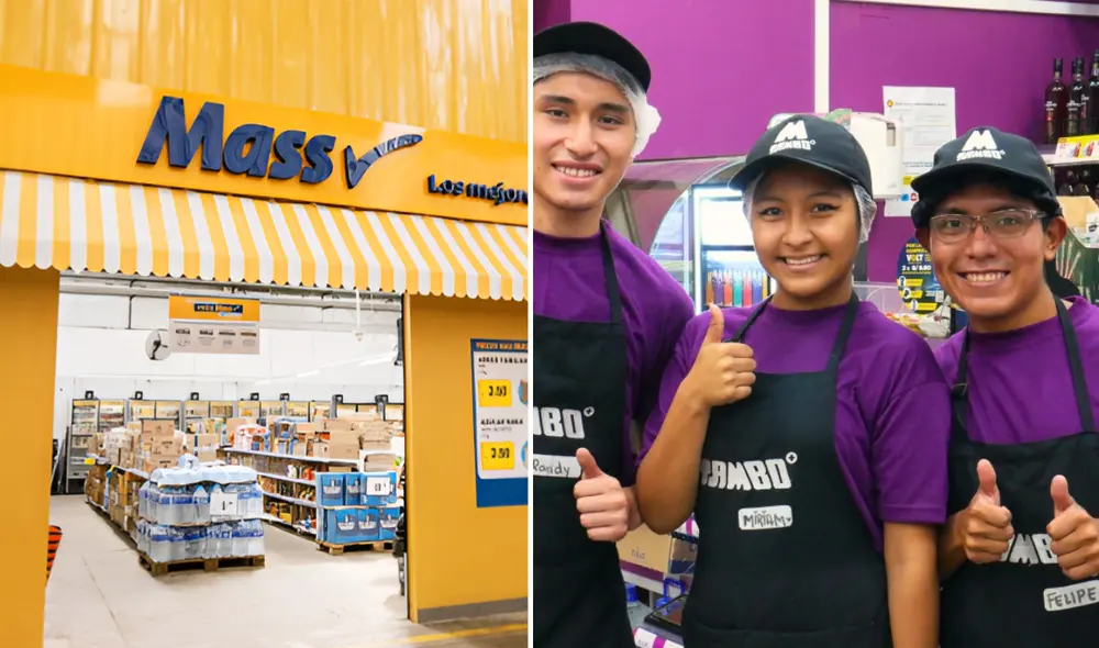 Discounter Mass y tienda de conveniencia Tambo en Perú. Foto: composición LR/Mass/Tambo