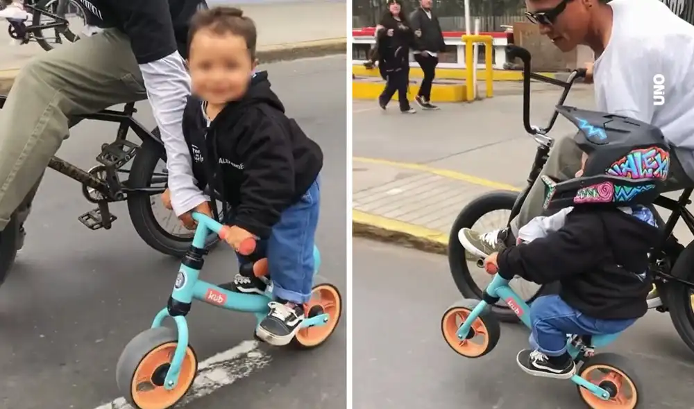 "Tiene bastante equilibrio", resaltaron usuarios. Foto: composición LR/ TikTok - Video: TikTok