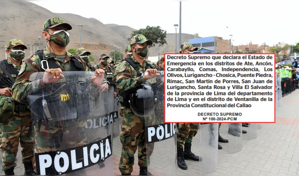 Estado de emergencia fue anunciado por el Gobierno este 27 de septiembre. Foto: Composición LR