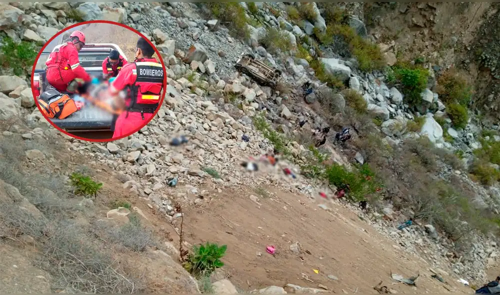 Accidente en Virú. Foto: composición LR/difusión.