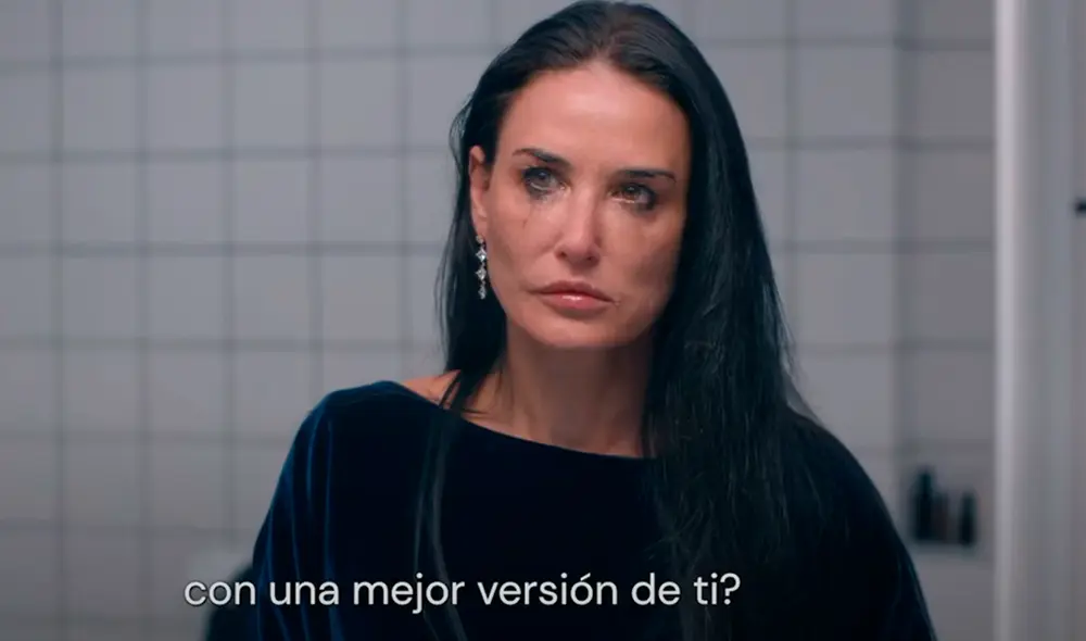 'La sustancia' es de esas películas que es difícil terminarla de ver por lo grotescas de sus imágenes. Foto: Youtube. 'La sustancia' es de esas películas que es difícil terminarla de ver por lo grotescas de sus imágenes. Foto: Youtube.