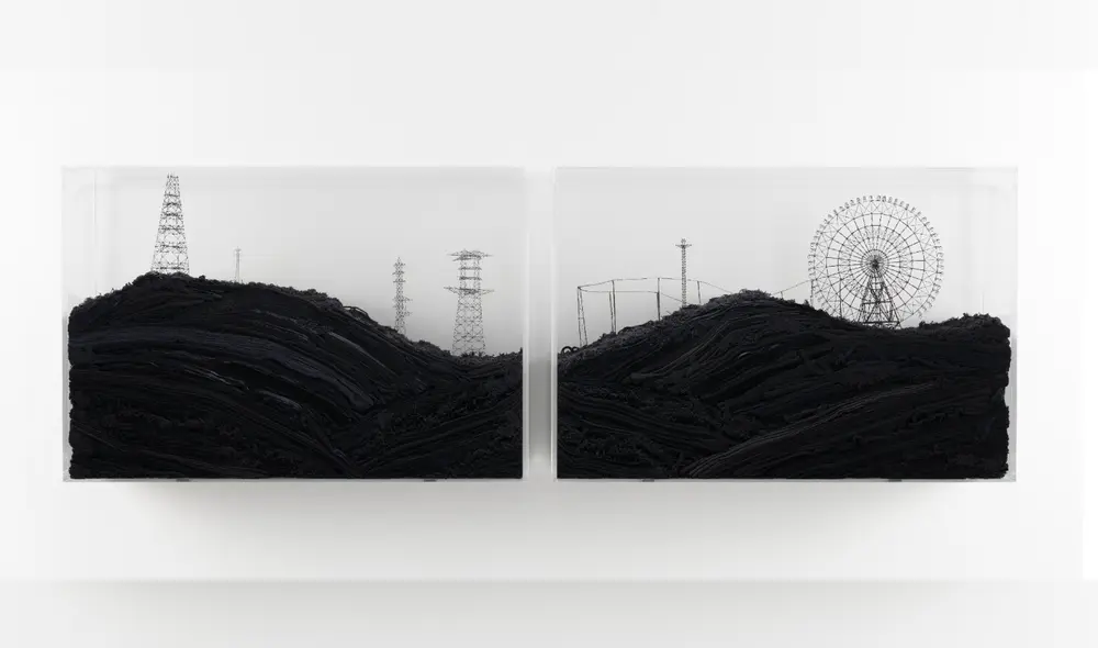 Serie "Fuera del desorden" de Takahiro Iwasaki. Imagen: Fundación Japón.