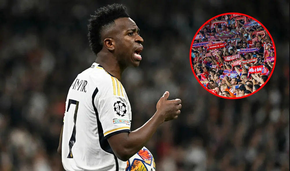 Vinícius Jr. será titular en el derbi Real Madrid vs Atlético de Madrid. Foto: composición de LR/AFP