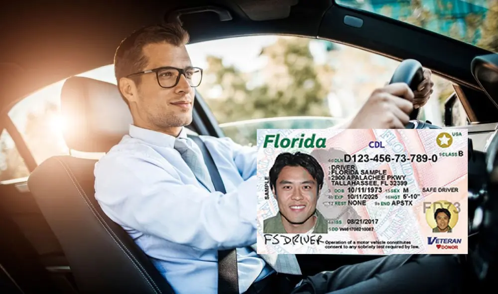 Es obligatorio aprobar un examen teórico y práctico para obtener la licencia de conducir en Florida. Foto: composición LR/Freepik/ViveFlorida