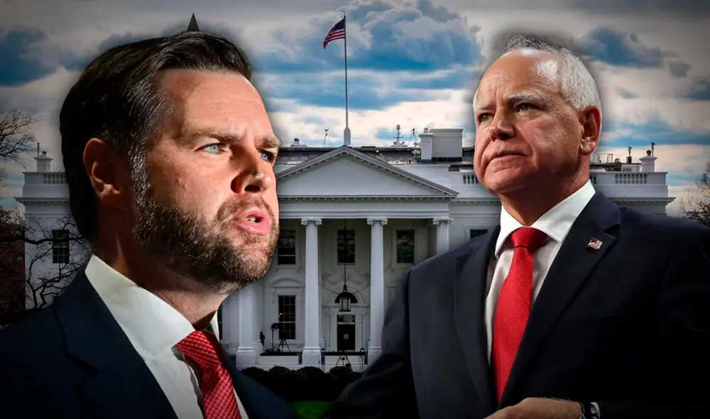 Este 1 de octubre se llevará a cabo el debate entre los vicepresidentes JD Vance y Tim Walz desde la ciudad de Nueva York. Foto: composición LR/AFP