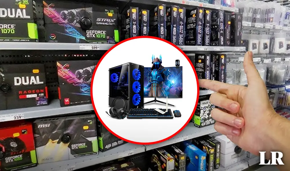 Un almacén peruano remata computadoras gamer con tarjeta gráfica y ventiladores incluidos, ofreciendo promociones exclusivas para los compradores. Foto: composición LR/difusión Un almacén peruano remata computadoras gamer con tarjeta gráfica y ventiladores incluidos, ofreciendo promociones exclusivas para los compradores. Foto: composición LR/difusión