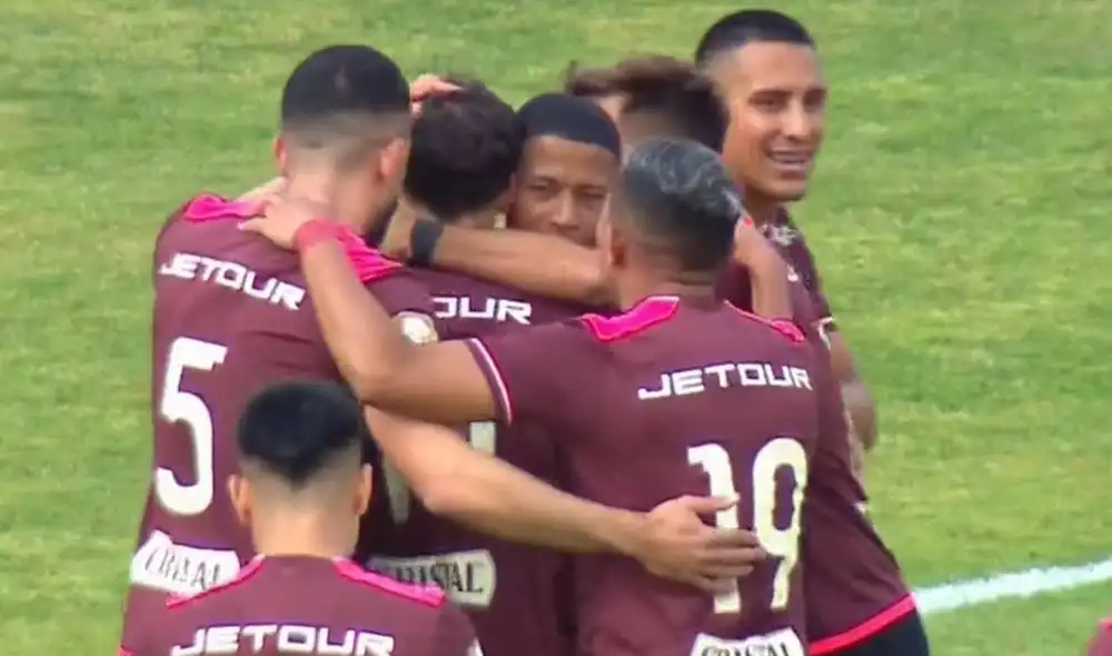 Horario Calcaterra abrió el marcador en Cajabamba a favor de Universitario. Foto: captura/L1 Max