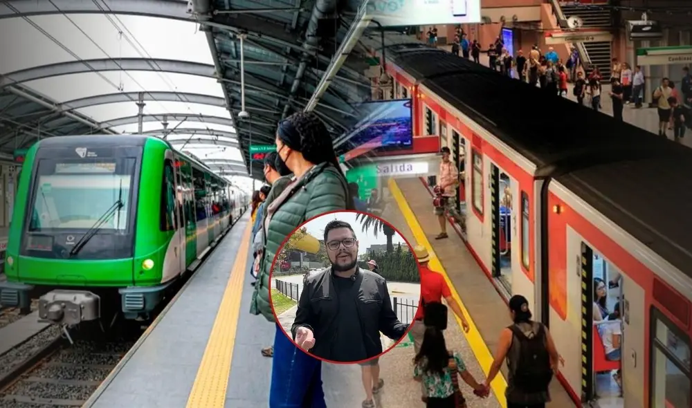 Venezolano compara líneas del Metro de Lima con las de Santiago: "Solo hay 2, mientras Chile tiene 7". Foto: composición LR / ANDINA / Infitina