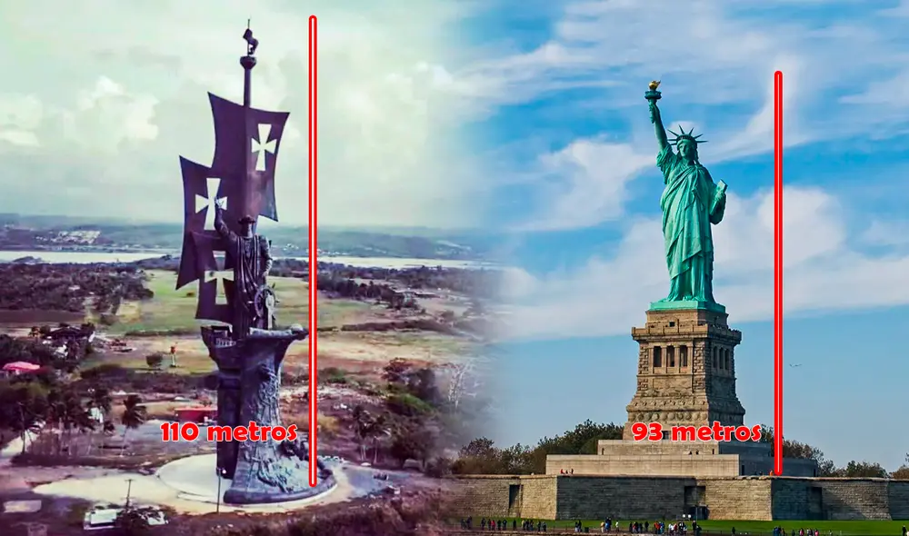 Esta estatua destaca por su impresionante tamaño y por el simbolismo histórico que representa para América Latina. Foto: Composición LR/WhichMuseum. Esta estatua destaca por su impresionante tamaño y por el simbolismo histórico que representa para América Latina. Foto: Composición LR/WhichMuseum.