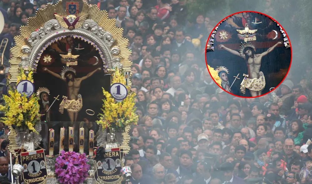 Pintura del Señor de los Milagros. Foto: composición LR/Andina