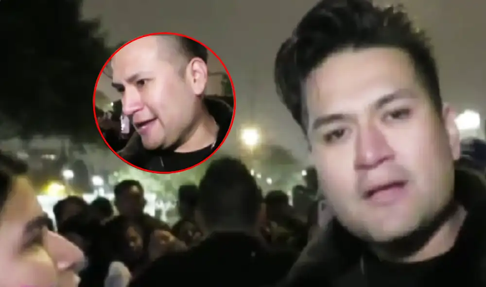 Deyvis Orosco se mostró incómodo con la pregunta de la reportera. Foto: composición LR/captura de Panamericana TV/Todo se filtra