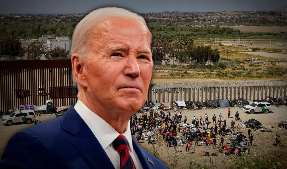 La administración de Joe Biden endurece la frontera con México a pocos meses de las elecciones en Estados Unidos. Foto: composición LR/AFP/CBS News