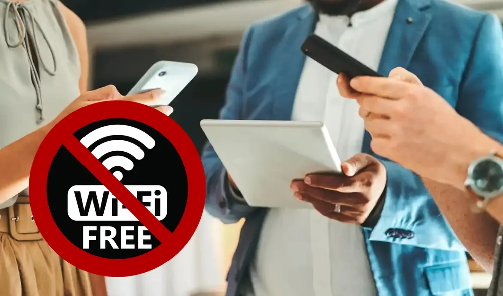 Conectarse a una red WiFi pública es una práctica común, pero también una de las más peligrosas para la seguridad digital. Foto: Composición LR | El Español. Conectarse a una red WiFi pública es una práctica común, pero también una de las más peligrosas para la seguridad digital. Foto: Composición LR | El Español.