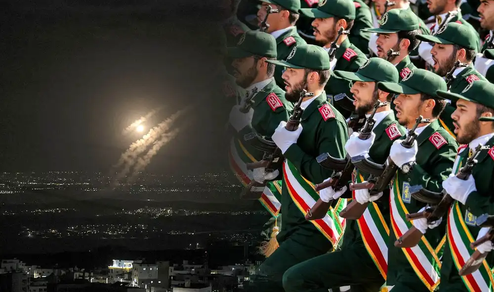 Los Guardianes de la Revolución de Irán amenazaron a Israel con "ataques demoledores" si responde a los 180 misiles lanzados este 1 de octubre. Foto: composición LR/AFP/ Los Guardianes de la Revolución de Irán amenazaron a Israel con "ataques demoledores" si responde a los 180 misiles lanzados este 1 de octubre. Foto: composición LR/AFP/