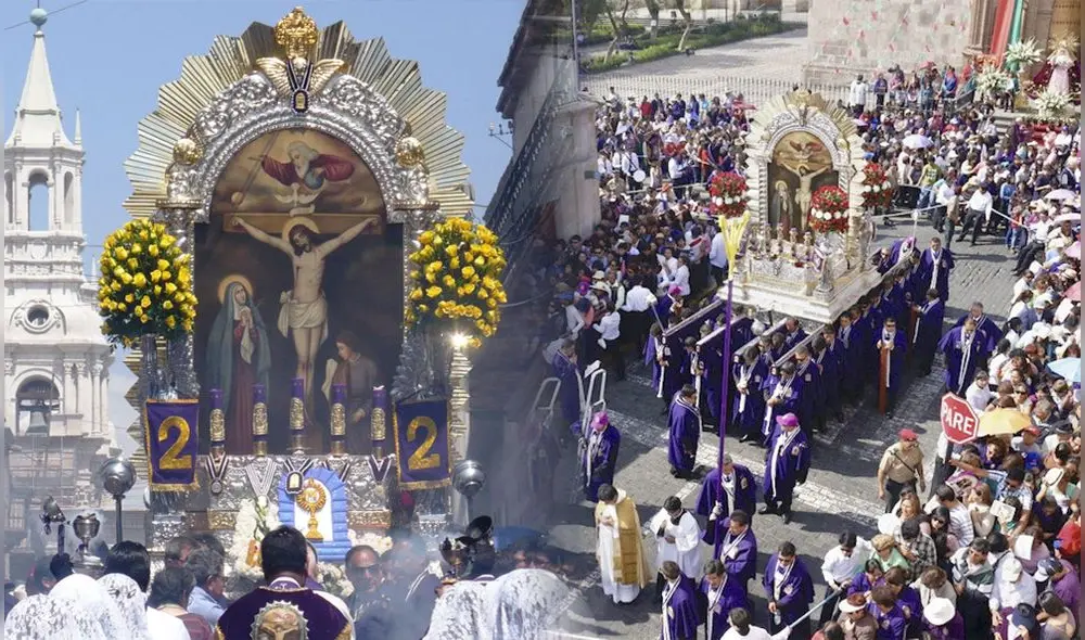 Cientos de feligreses saldrán a las calles en procesiones al Señor de los Milagros. Foto: composición LR/Claudia Beltrán/El Búho