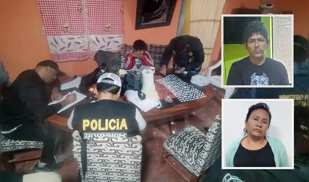 Piura. Entre los detenidos hay un menor de edad y tres adultos. Foto: composición LR/Claudia Beltrán/PNP