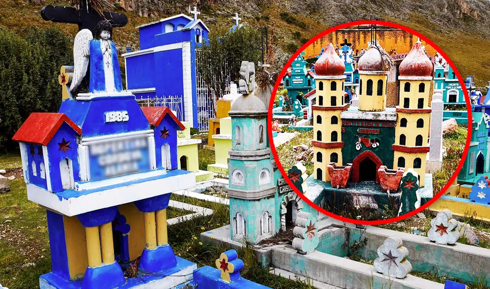 Las lápidas en el cementerio además de rendir homenaje a los muertos, también cuentan sus historias a través de miniaturas arquitectónicas. Foto: composición LR/difusión