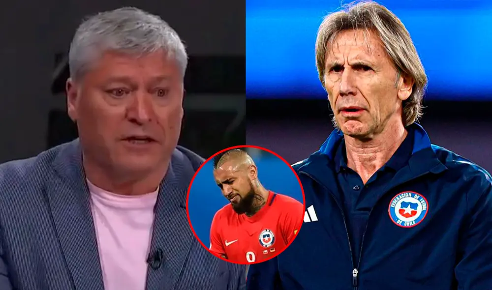 Ricardo Gareca no ha convocado a Arturo Vidal desde su llegada a la selección chilena. Foto: composición LR/captura de ESPN