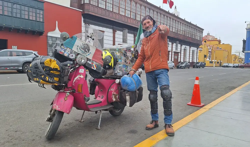 La travesía de Lalo lo ha llevado por diversos países de América Latina. Foto: Yolanda Goicochea/La República La travesía de Lalo lo ha llevado por diversos países de América Latina. Foto: Yolanda Goicochea/La República