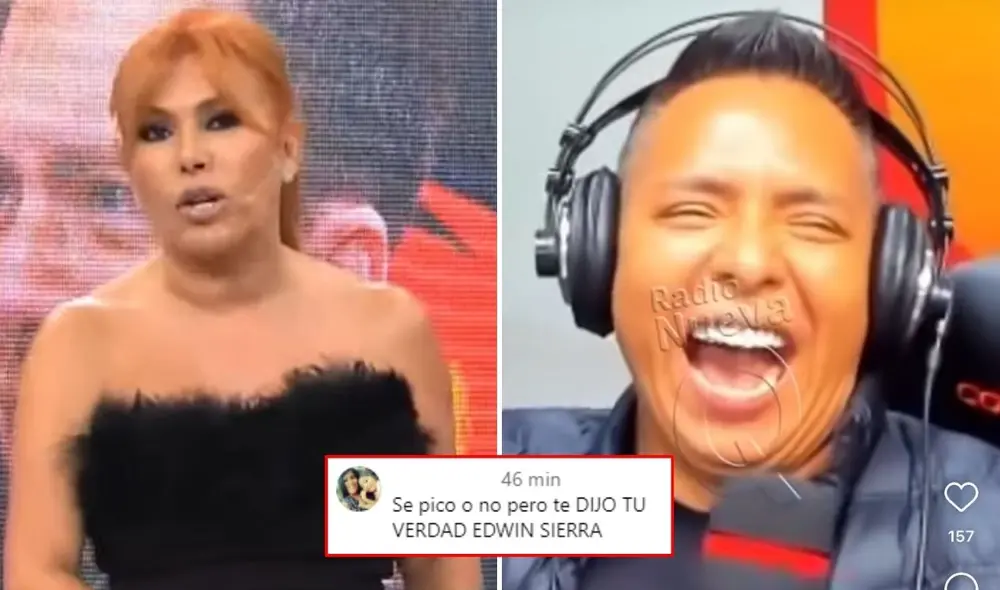 Edwin Sierra y Magaly Medina continúan enfrentados. Foto: captura/ATV/TikTok