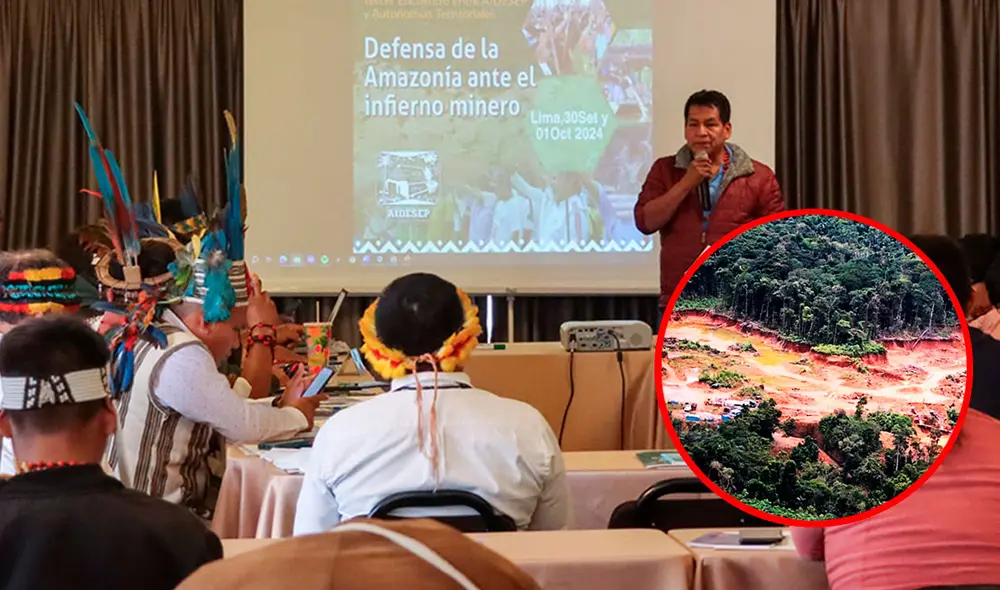 El uso de mercurio en la minería ilegal contamina los ríos, suelos, y la salud de las comunidades indígenas. Foto: composición LR/Aidesep/Servindi El uso de mercurio en la minería ilegal contamina los ríos, suelos, y la salud de las comunidades indígenas. Foto: composición LR/Aidesep/Servindi