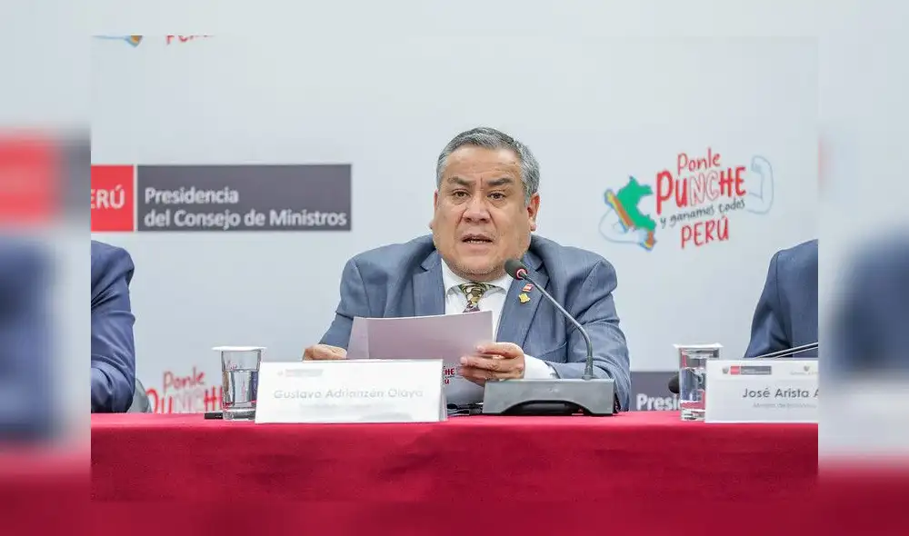Gustavo Adrianzén, presidente del Consejo de Ministros.