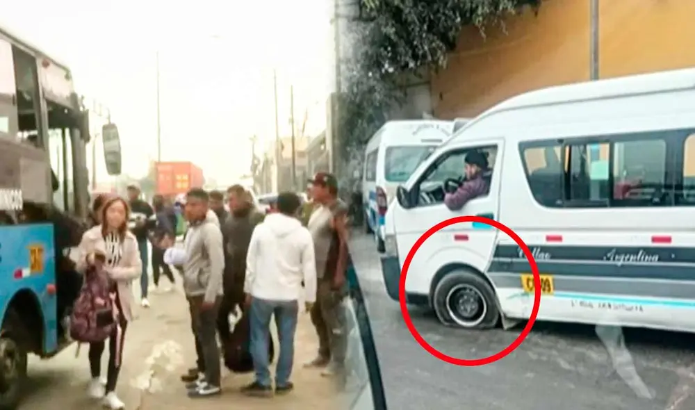 Durante el paro de transportistas en el Callao, un grupo de personas generó caos, con bloqueos y ataques a autos colectivos. Foto: composición LR/canal N Durante el paro de transportistas en el Callao, un grupo de personas generó caos, con bloqueos y ataques a autos colectivos. Foto: composición LR/canal N