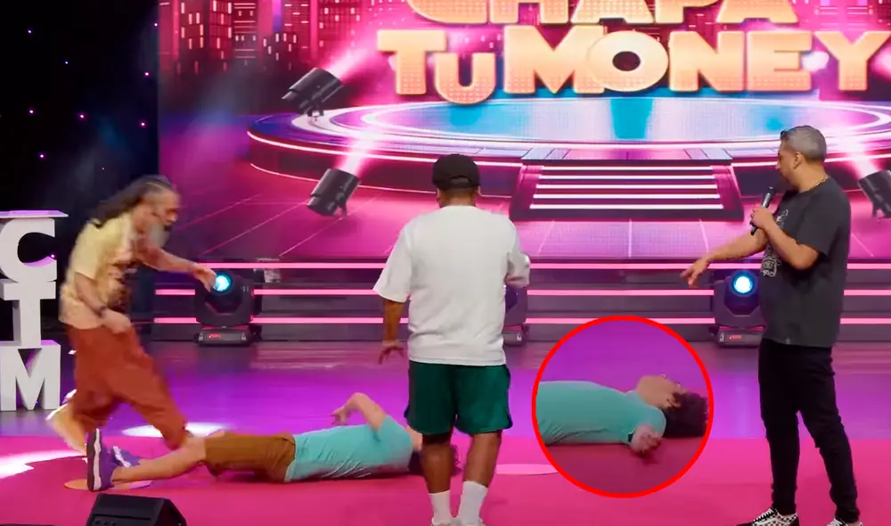 Mateo Garrido Lecca causó gran preocupación entre los asistentes a 'Chapa tu money'. Foto: Composición LR/Captura/YouTube