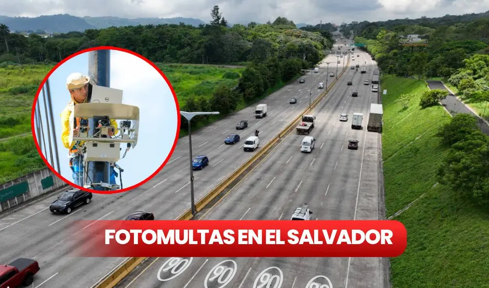 Fotomultas en El Salvador iniciará durante el 2024 para controlar los niveles de movilidad. Foto: composición LR/ Gobierno de El Salvador Fotomultas en El Salvador iniciará durante el 2024 para controlar los niveles de movilidad. Foto: composición LR/ Gobierno de El Salvador