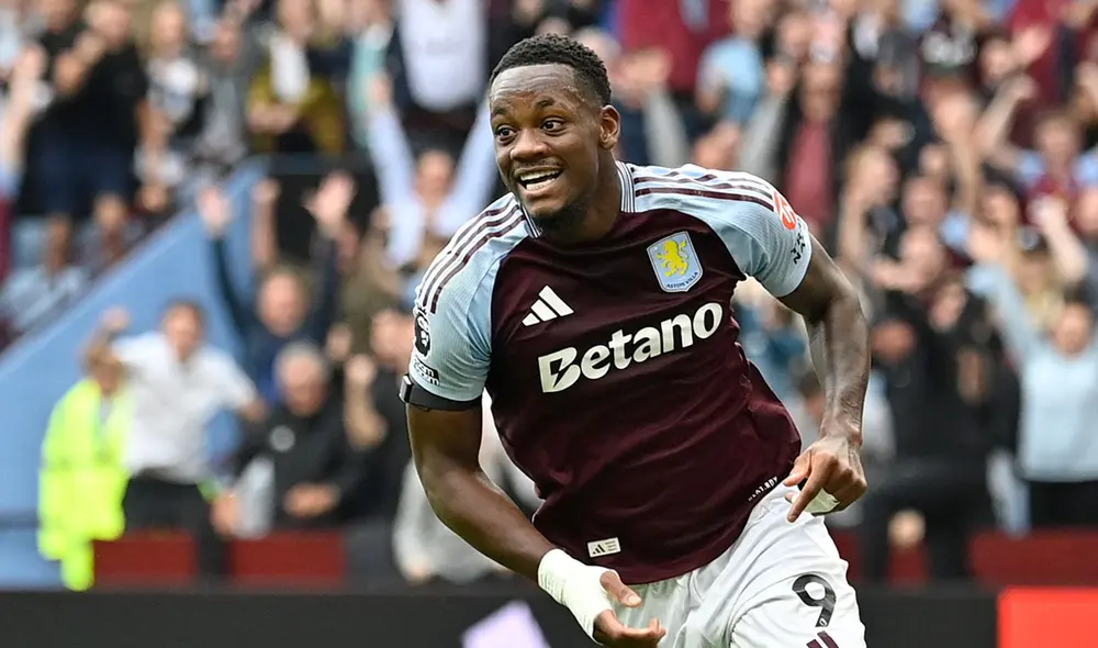 Jhon Durán fue la gran figura del épico triunfo del Aston Villa sobre Bayern Múnich. Foto: AFP