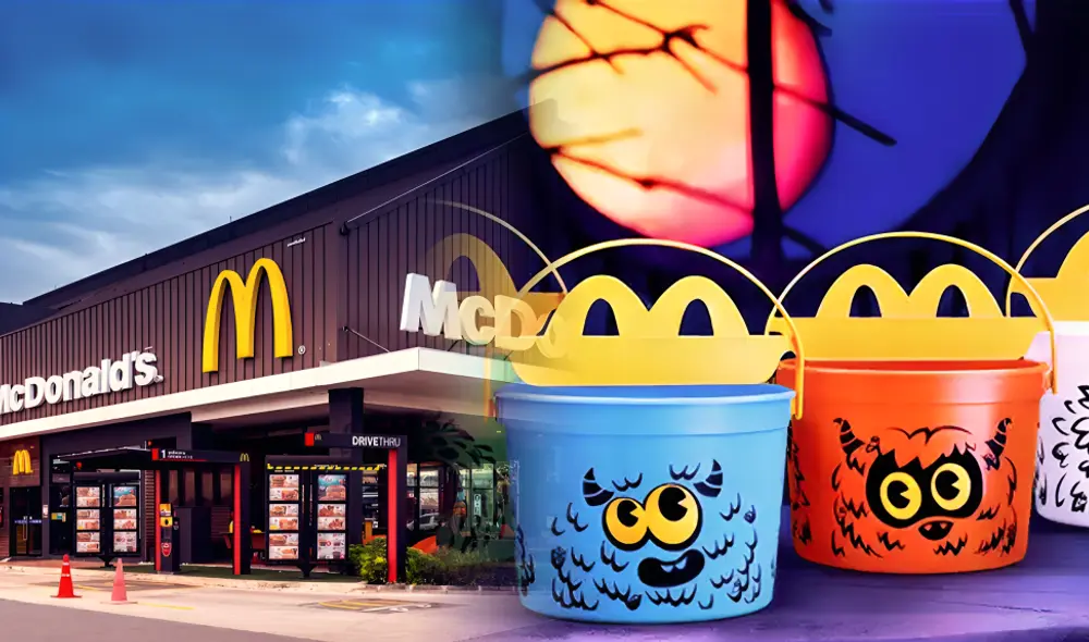El gigantesco restaurante McDonald’s ha anunciado el regreso de los populares Boo Buckets en sus Happy Meals para este 2024. Foto: composición LR/McDonald’s/PerúRetail