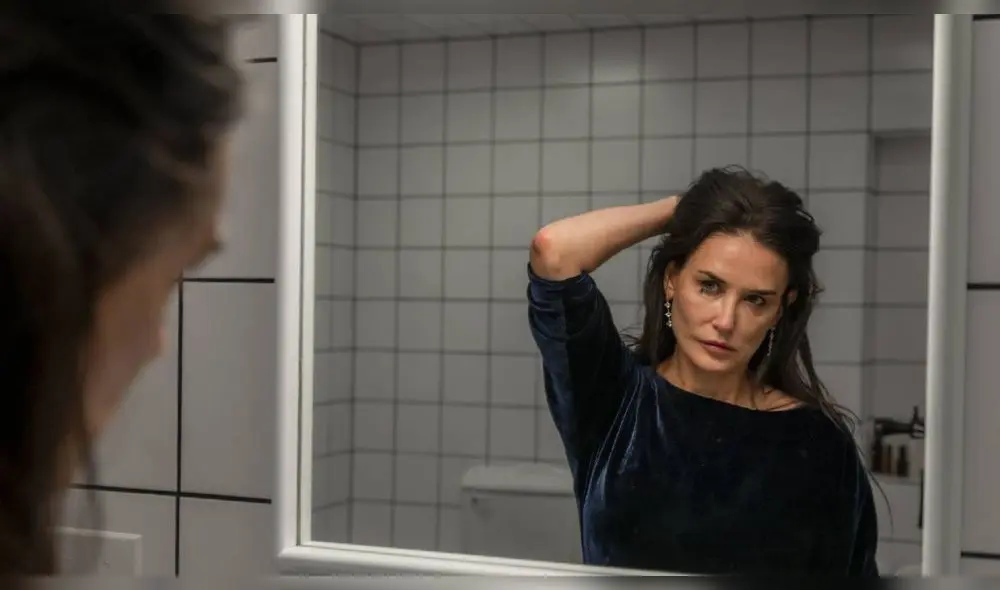 La crítica se ha rendido ante la actuación de la experimentada actriz Demi Moore en su rol de Elisabeth Sparkle. Foto: difusión