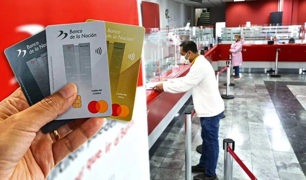 Banco de la Nación ofrece tres tipos de tarjeta de crédito. Foto: composición LR/Andina