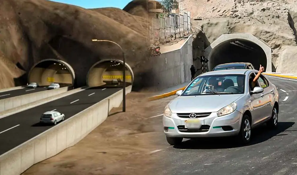 La infraestructura de los túneles Santa Rosa y San Martín, con más de 2 kilómetros de longitud, mejora la descongestión del tráfico en Lima y beneficia a residentes, transportistas y visitantes. Foto: composición LR/Andina/difusión