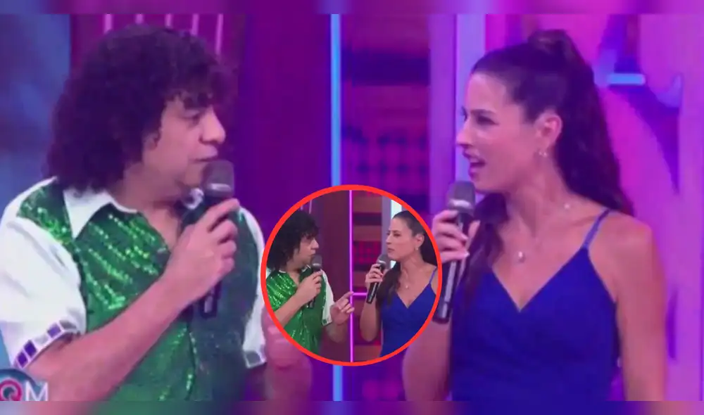 La inesperada reacción de la conductora sorprendió a todos. Foto: Composición LR/Captura América