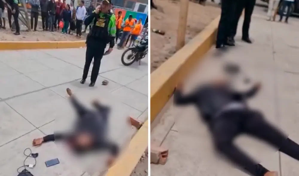 El sujeto recibió cuatro disparos de los agentes policiales. Foto: composición LR