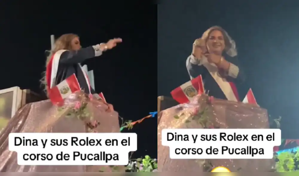 Dina Boluarte fue muy cuestionada debido a ostentosos Rolex con los que solía lucirse. Foto: captura X