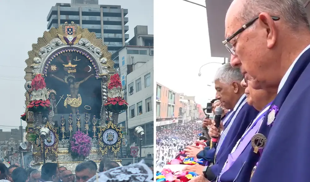 La procesión recorre la avenida Emancipación. Foto: composición LR La procesión recorre la avenida Emancipación. Foto: composición LR