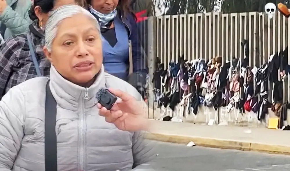 Postulantes dejaron decenas de casacas y otras prendas no permitidas para ingresar examen de admisión. Foto: composición LR/ TikTok - Video: Chisme San Marcos/ YouTube