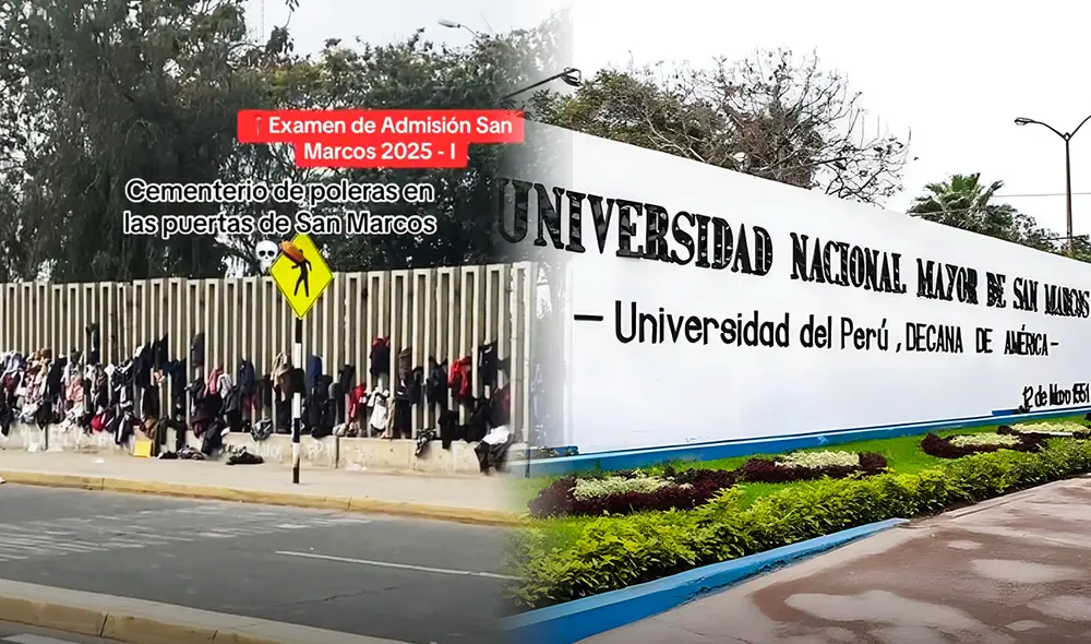 Las medidas de la UNMSM prohibieron poleras con capucha y otras prendas voluminosas para evitar posibles trampas durante el examen de admisión. Foto: composición LR/difusión Las medidas de la UNMSM prohibieron poleras con capucha y otras prendas voluminosas para evitar posibles trampas durante el examen de admisión. Foto: composición LR/difusión