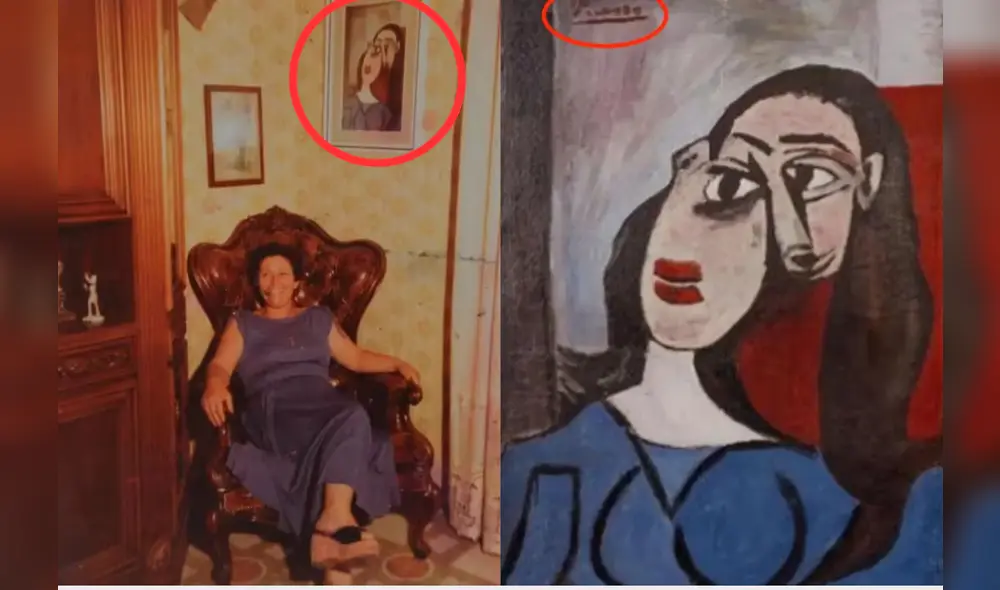 El cuadro que pertenecería a Pablo Picasso estuvo casi 60 años sin que nadie se diera cuenta de su firma. Foto: Diario Yucatán.
