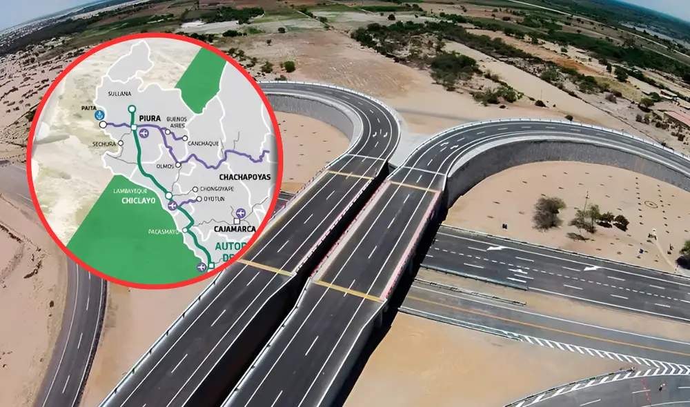 La Autopista del Sol corresponde al tramo de la Panamericana Norte, desde el Km. 557+011 hasta el Km. 1032+000. Foto: composición LR/Proinversión/Ositrán La Autopista del Sol corresponde al tramo de la Panamericana Norte, desde el Km. 557+011 hasta el Km. 1032+000. Foto: composición LR/Proinversión/Ositrán