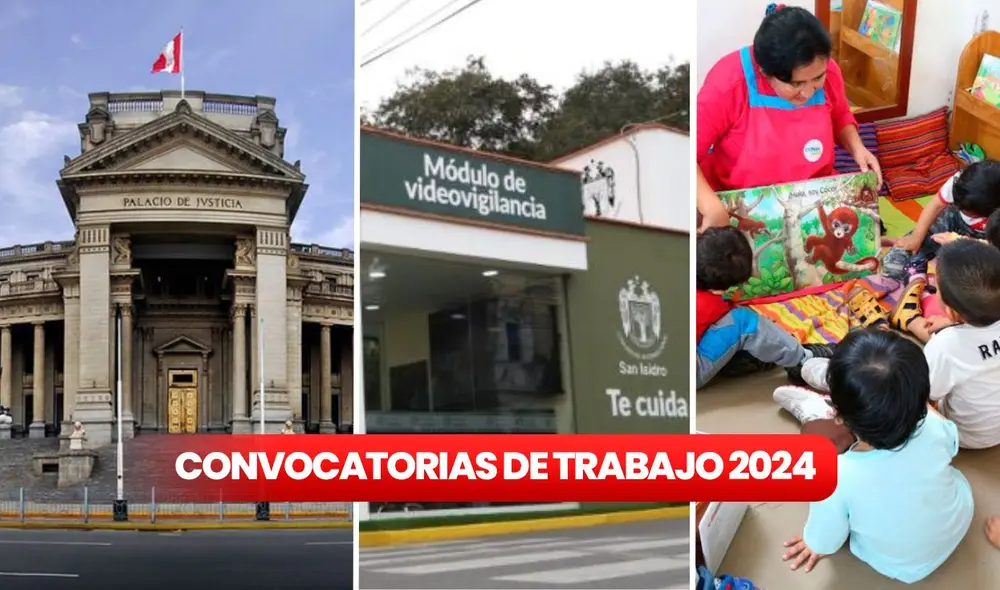 Convocatorias de trabajo del 7 al 12 de octubre del 2024 en Lima y otras provincias del Perú.