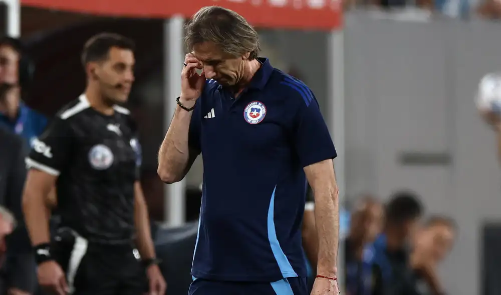 Ricardo Gareca todavía no gana un partido oficial con la selección chilena. Foto: AFP