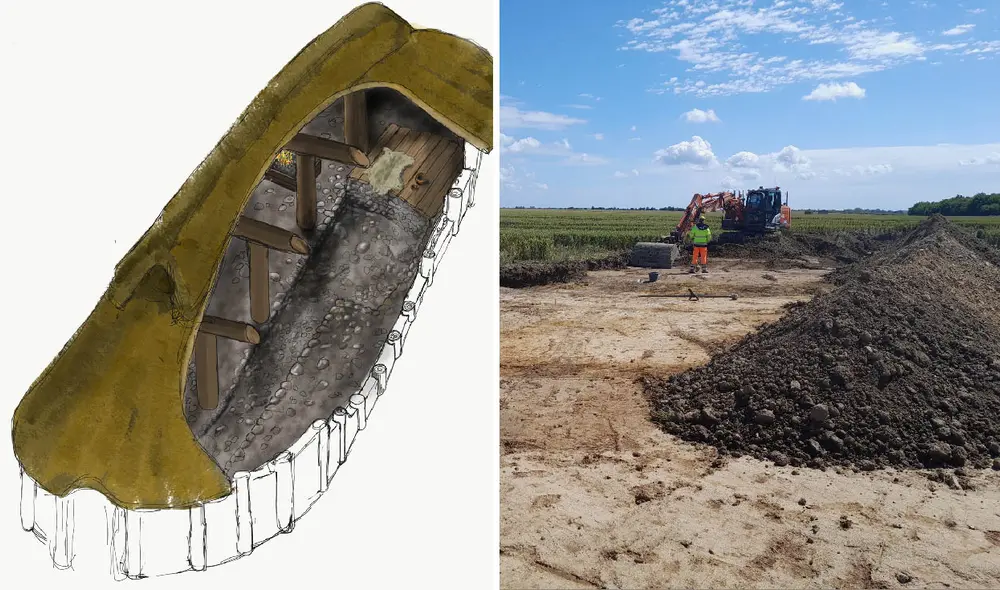 Los arqueólogos también encontraron artefactos y estructuras que indican que el sitio de Nygårdsvej 3 pudo ser un importante centro de intercambio y convivencia en el Neolítico. Foto: composición LR/Museum Lolland-Falster Los arqueólogos también encontraron artefactos y estructuras que indican que el sitio de Nygårdsvej 3 pudo ser un importante centro de intercambio y convivencia en el Neolítico. Foto: composición LR/Museum Lolland-Falster