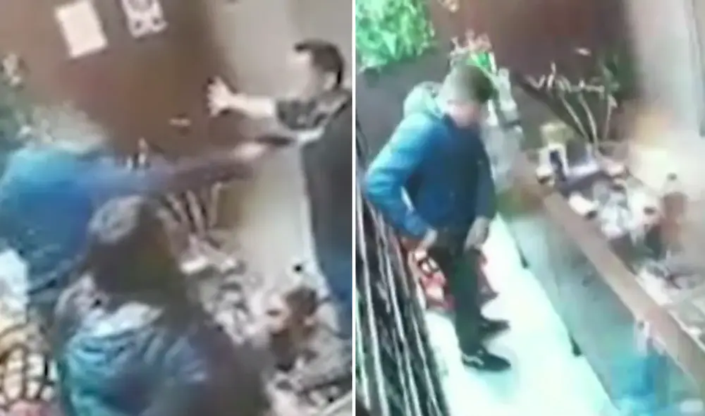 Efectivo policial le dispara a trabajador de la Municipalidad. Foto: captura Efectivo policial le dispara a trabajador de la Municipalidad. Foto: captura