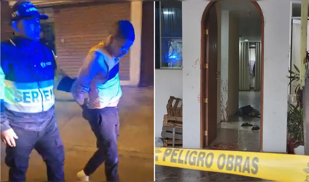 La escena del crimen tenía mucho restos de sangre. Foto: Rosario Rojas - LR La escena del crimen tenía mucho restos de sangre. Foto: Rosario Rojas - LR